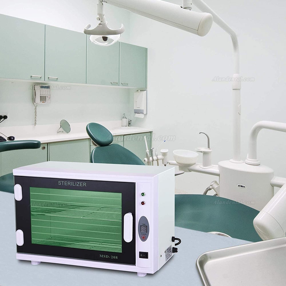8L UV Tool Sterilizer Cabinet with Timer Sterilization  Dental Tool Facial Skin Beauty Salon Equipment